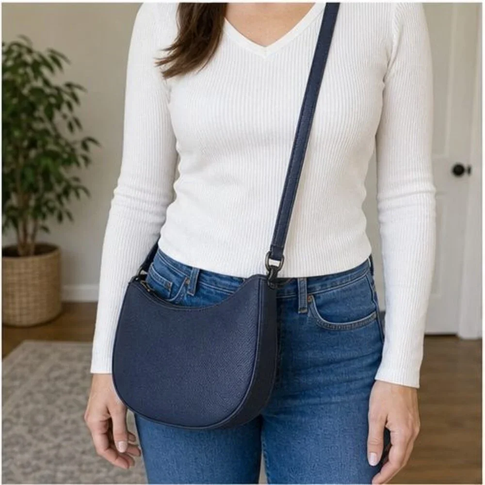 Merlot Saffiano Crossbody Bag